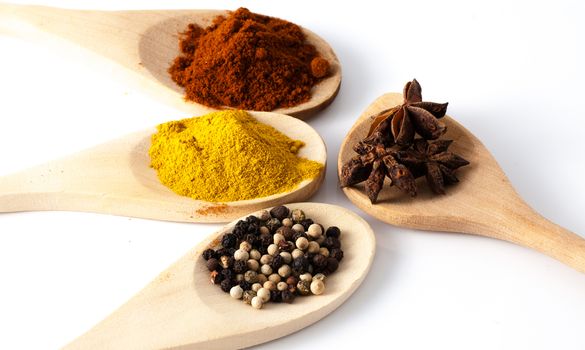 variety of spices