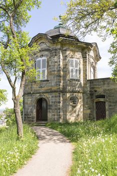 Image of architecture on the Michelsberg in Bamberg, Bavaria, Germany