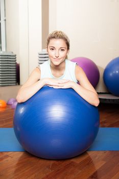 Woman making yoga