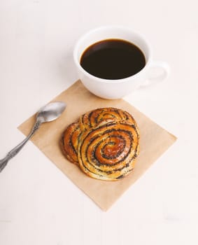 Bakery. Delicious buns on the table