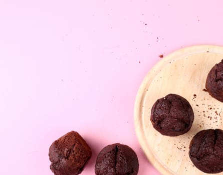 Delicious muffin on the table