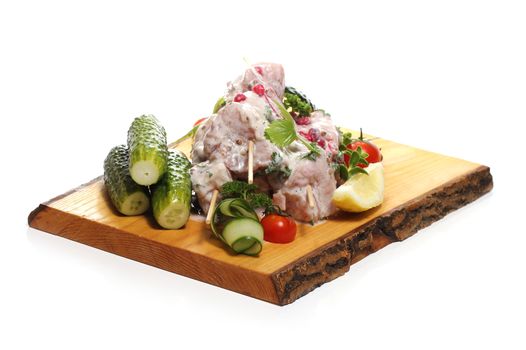 Gastronomy. Delicious food on the board