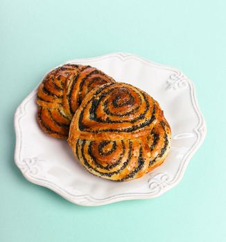 Bakery. Delicious buns on the table