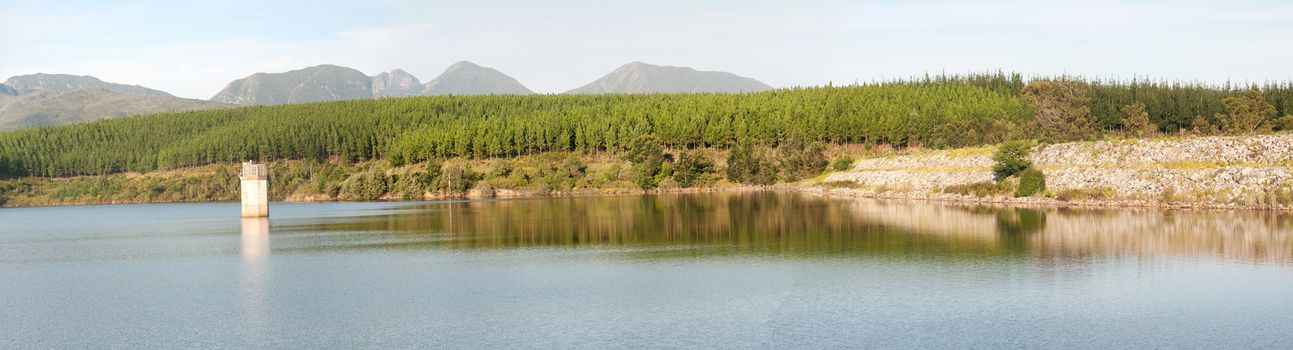 Panorama of the Garden Route Dam in George, South Africa