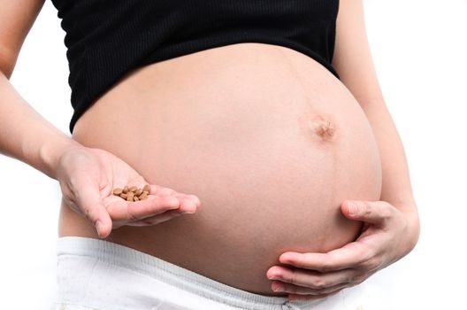 Pregnant woman on medication