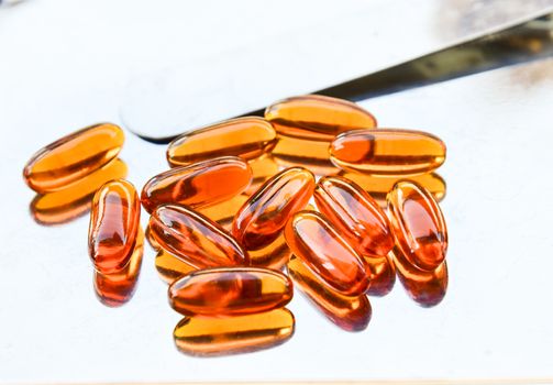 Lecithin gel vitamin supplement capsules