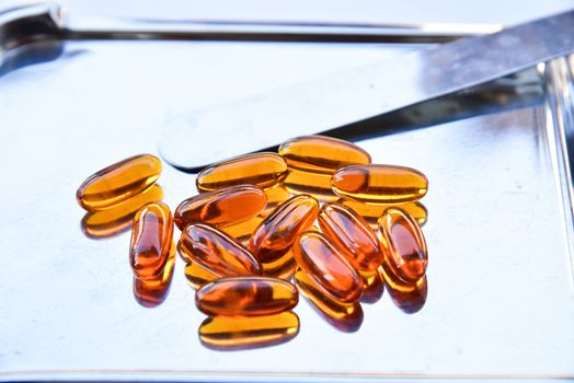 Lecithin gel vitamin supplement capsules