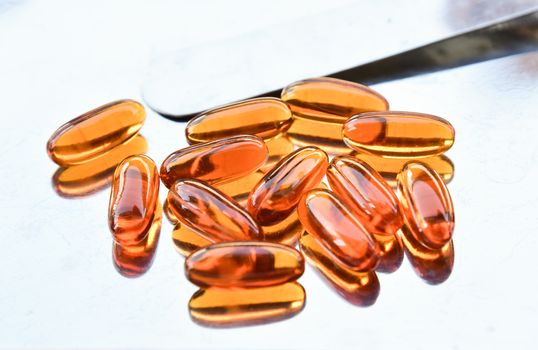 Lecithin gel vitamin supplement capsules