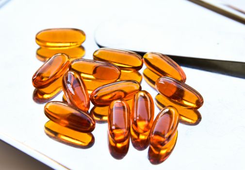 Lecithin gel vitamin supplement capsules