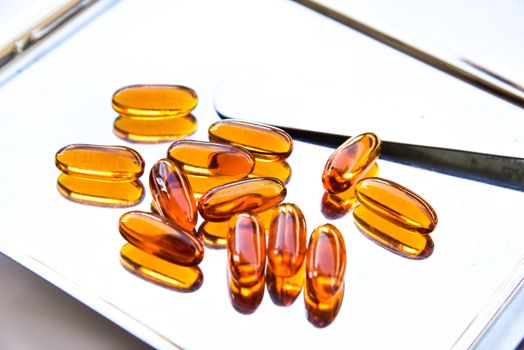 Lecithin gel vitamin supplement capsules