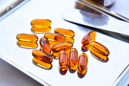 Lecithin gel vitamin supplement capsules