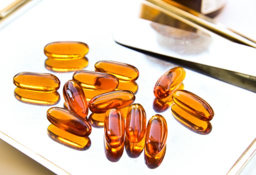 Lecithin gel vitamin supplement capsules