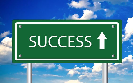 Creative sign with the text - Success