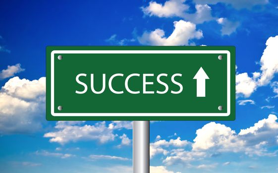 Creative sign with the text - Success