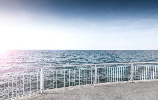 Sea landscape. Beach and Holiday