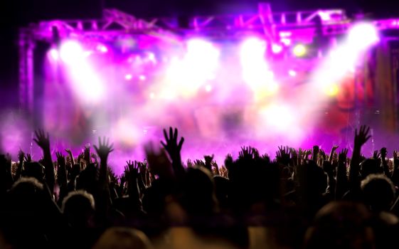 Live music background. Show and public