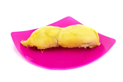 King of fruits, durian on white background,Thai fruit