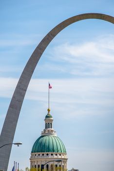 saint louis missouri downtown at daylight