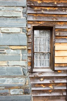 restored historic wood house in the uwharrie mountains forest