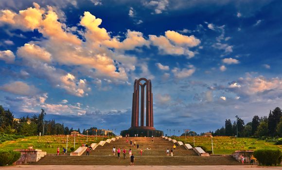 Monument in Carol Park, Bucharest.