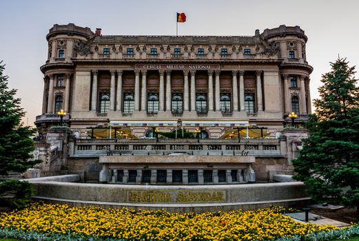 National Army Palace in Bucharest, Romania (Cercul Militar National).