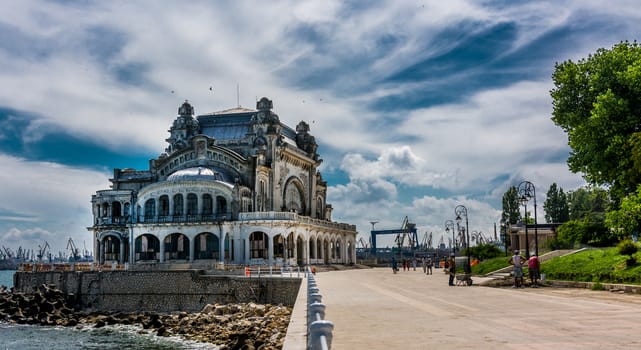 Old casino building in Constanta, Romania.