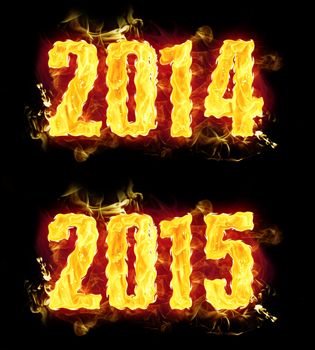 2014 2015 text words on fire. 