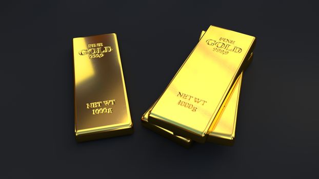 Gold bars, ingot