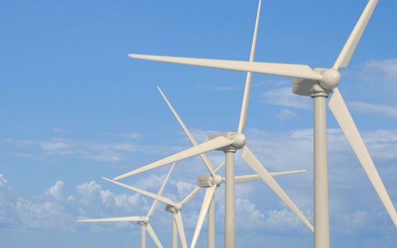 Wind turbine producing clean power 