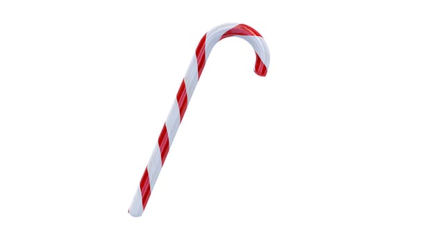 Candy Canes on White Background,  nice space for copy