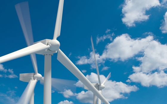Wind turbine producing clean power 