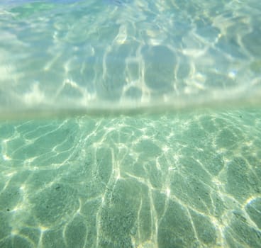 Water Ocean Background. Clear Blue Ripple Aqua Texture