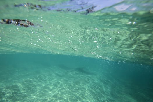 Water Ocean Background. Clear Blue Ripple Aqua Texture