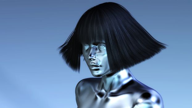 Digital 3D Illustration of a Manikin