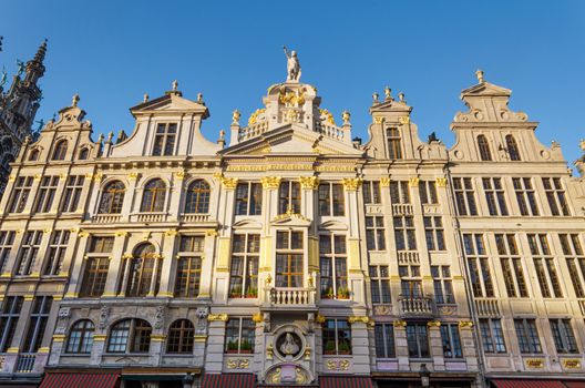Grand place building with gold ornate, Brussels, Belgium