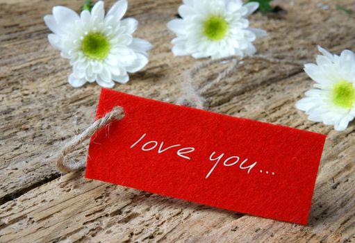 Love background with love you, miss you message, feeling when confession on abstract wooden background, can use on valentine day, mother day or celebrate love day