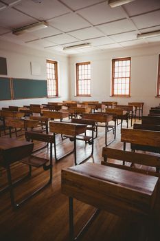 Empty classroom at the elementary school