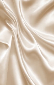 Smooth elegant golden silk can use as wedding background. In Sepia toned. Retro style