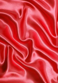 Smooth elegant red silk or satin can use as background 