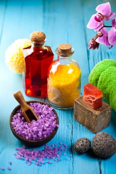 Orchids,organic products, Spa, fresh and organic concept