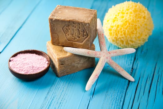Spa accessories, fresh and organic concept