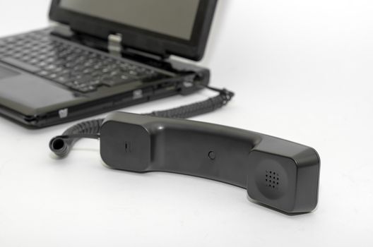 Handset is connected to the computer