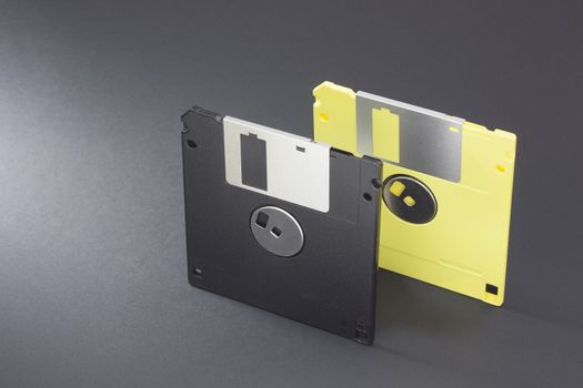 Floppy Disks black and yellow