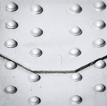 abstract background or texture Grey steel rivets
