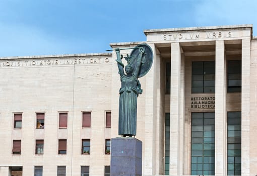 Minerva, Work of Arturo Martini, one of the principal symbols of Sapienza in Rome