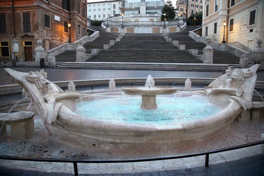 Piazza di Spagna in Rome, Italy ( photographed very early in the morning )