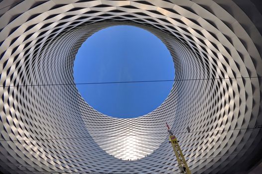 BASEL, SWITZERLAND - NOVEMBER 01 2014: Exhibition Center in the Old Town of Basel in Switzerland