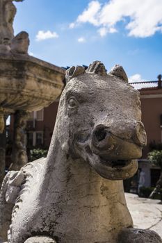 Taormina Fountain Horse by Vincenzo Cacopardo in Taormina, Sicily, Italy