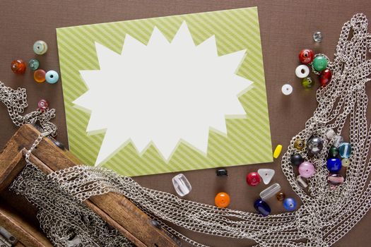 Tools and items for the creation of the author's jewelry.