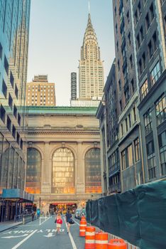 NEW YORK CITY - JUN 8: The Chrysler Building, pictured on June 8, 2013, was the tallest building in the world for 11 months until 1931, when it was surpassed by the Empire State Building